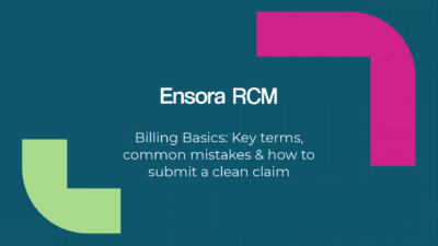 RCM: Billing Basics